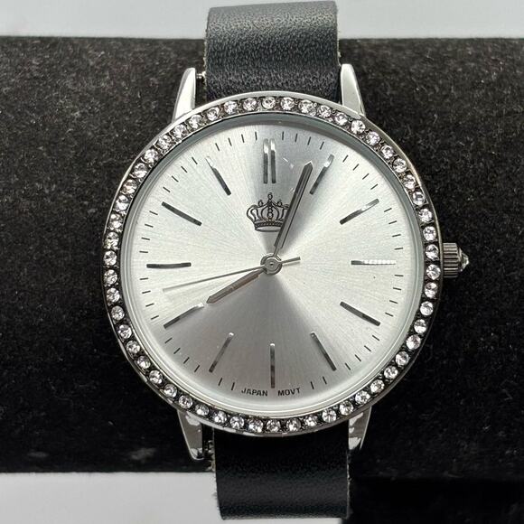 Silver & Black Crown Watch - Picture 1 of 5